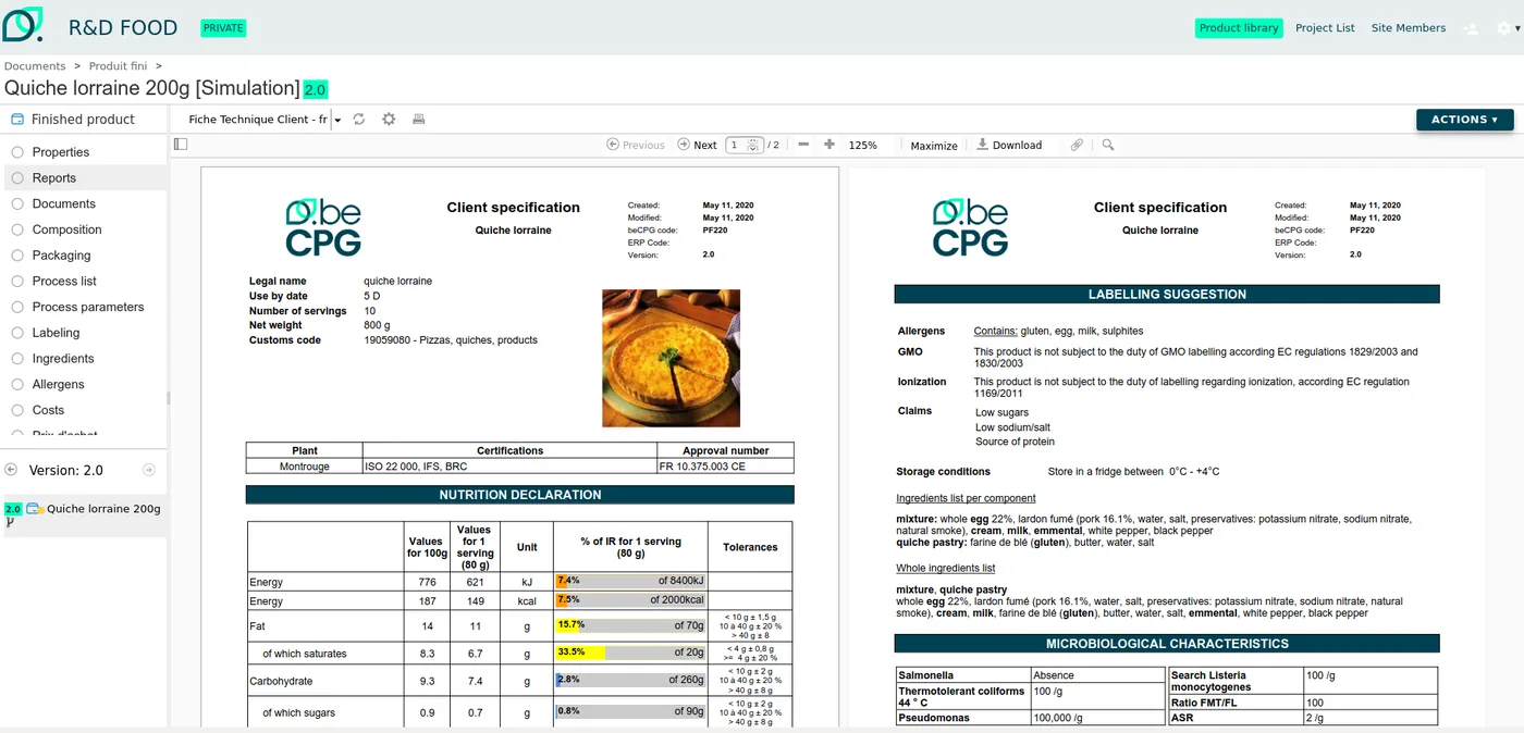 10 good reasons to choose beCPG’s PLM solution