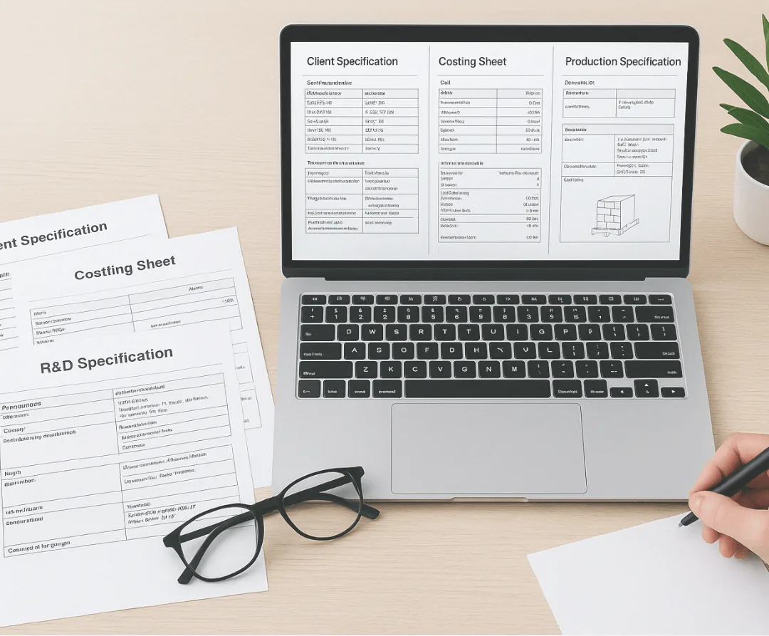 Automatic generation of data sheets in beCPG