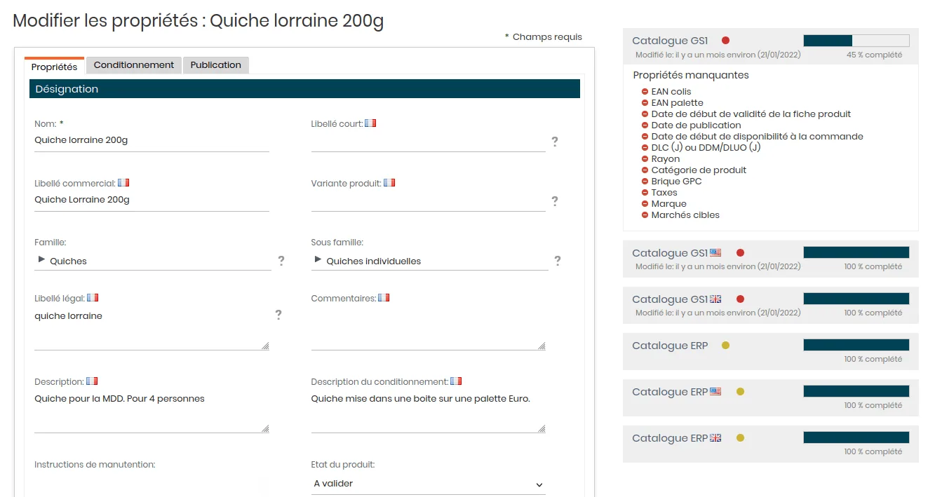 Gérer et diffuser la fiche produit GS1 grâce au logiciel beCPG PLM