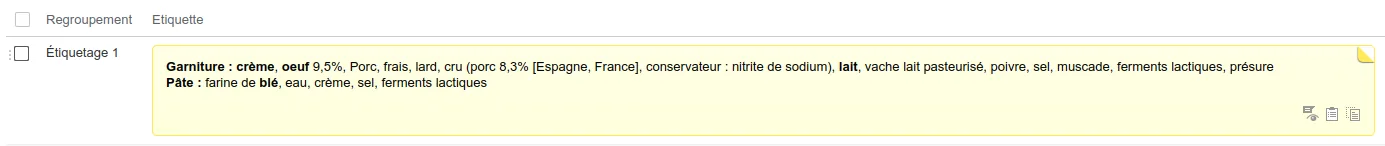 Gestion avancée des ingrédients avec beCPG