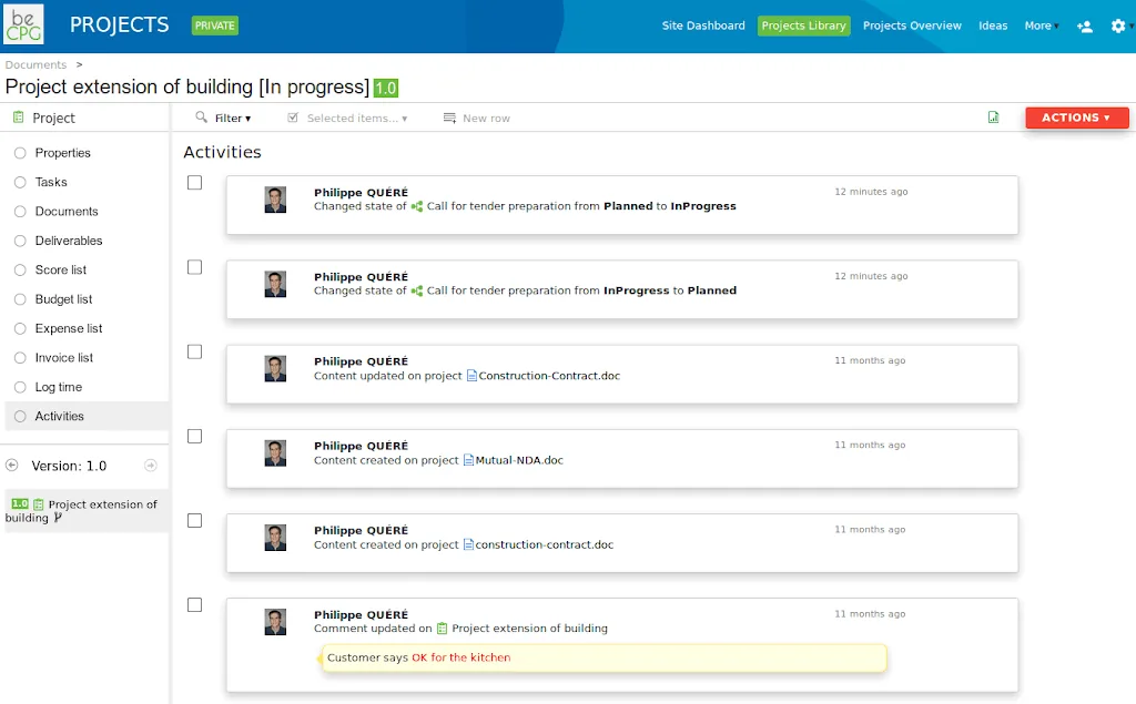 Manage your construction projects with Alfresco and beCPG