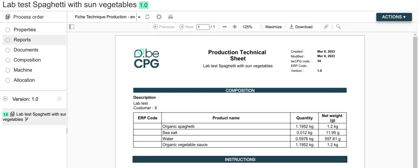 Improve the management of your laboratory tests with production orders