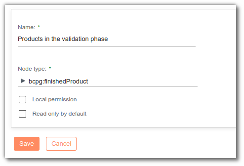 Create security rules in beCPG