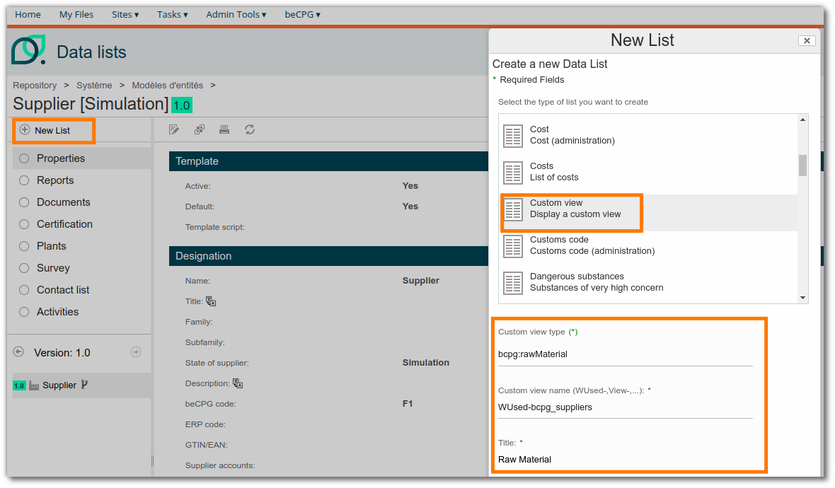 Create a where-used list