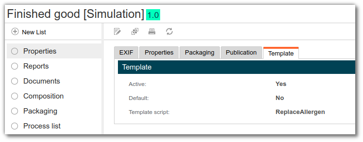 Entity template