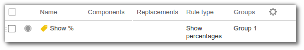Add pourcentage ingredient in labelling List
