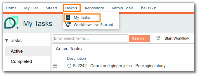 My tasks