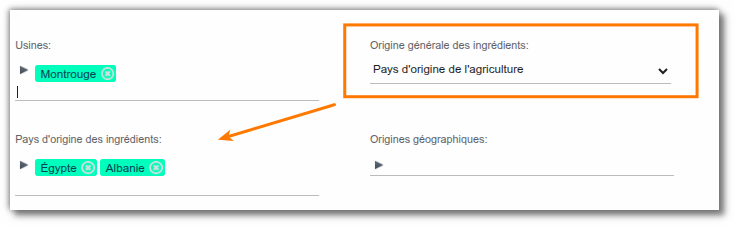 Aspect produit bio