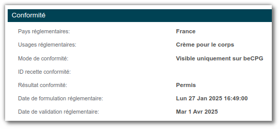 Aspect conformité