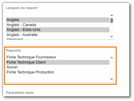 Sous-type déclaré sur un modèle de rapport